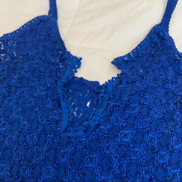 Sexy Royal Blue Lacey Mini Dress XS - Picture 5 of 6